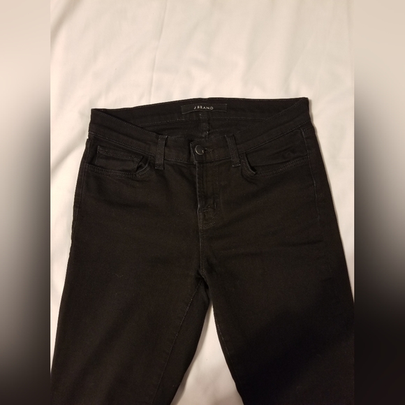 J Brand Jeans Black Skinny Leg Size 26 Color Black - Picture 3 of 9